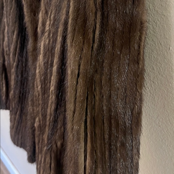 100% Real Vintage Mahogany Mink Fur Coat Beautiful Elegant M - Picture 6 of 14